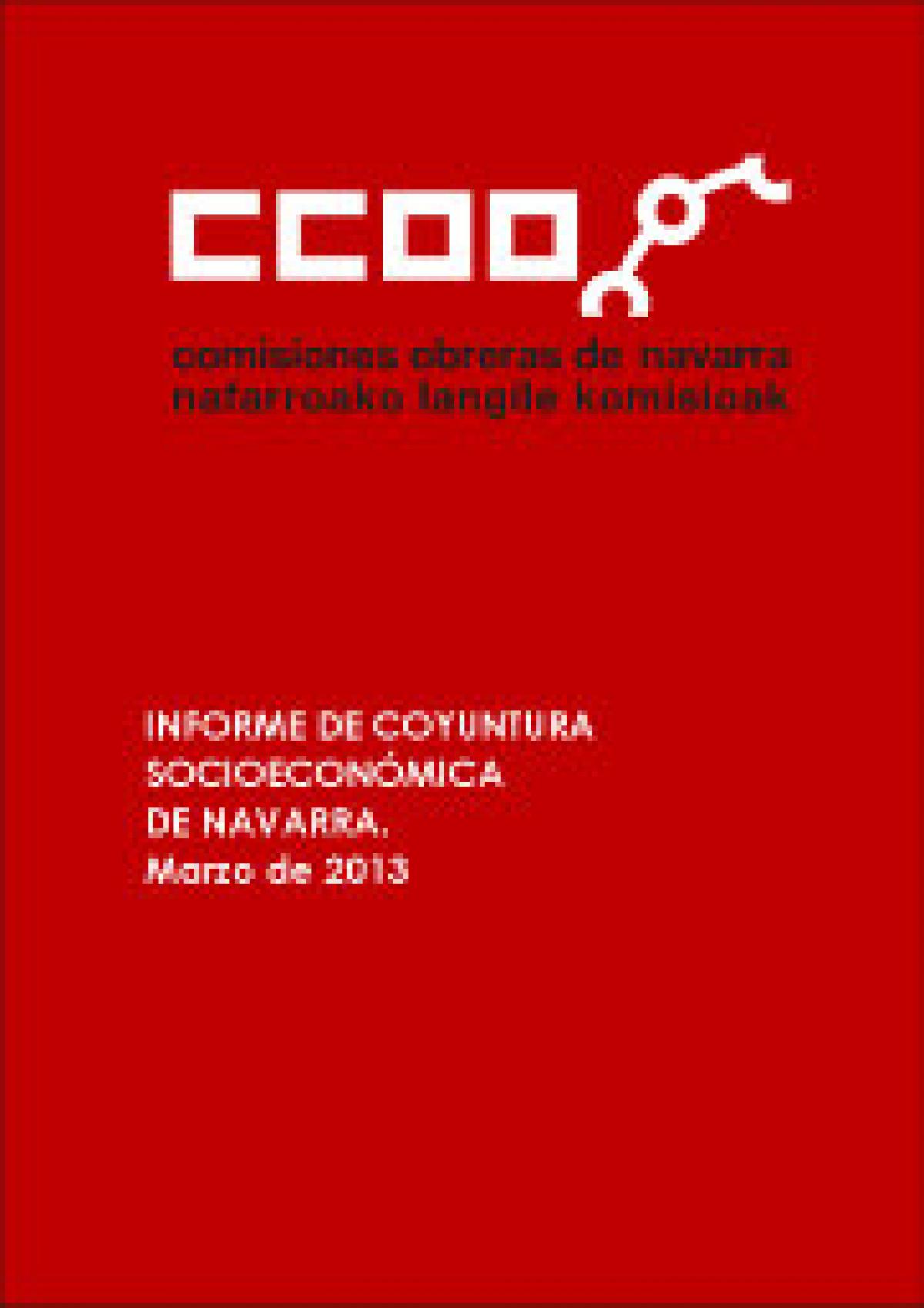 Informe de coyuntura socioeconmica de Navarra, marzo 2013