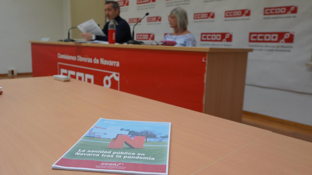 Informe presentado por CCOO de Navarra sobre la sanidad pblica en la Comunidad foral.
