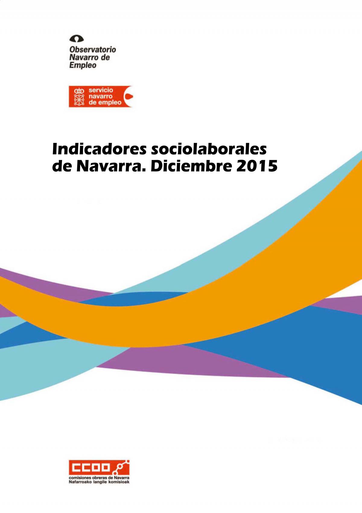 Indicadores sociolaborales de Navarra diciembre 2015