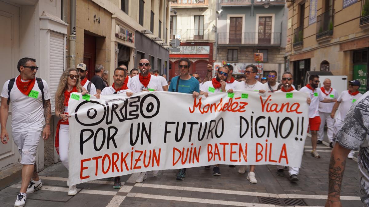 Manifestacin en Pamplona.