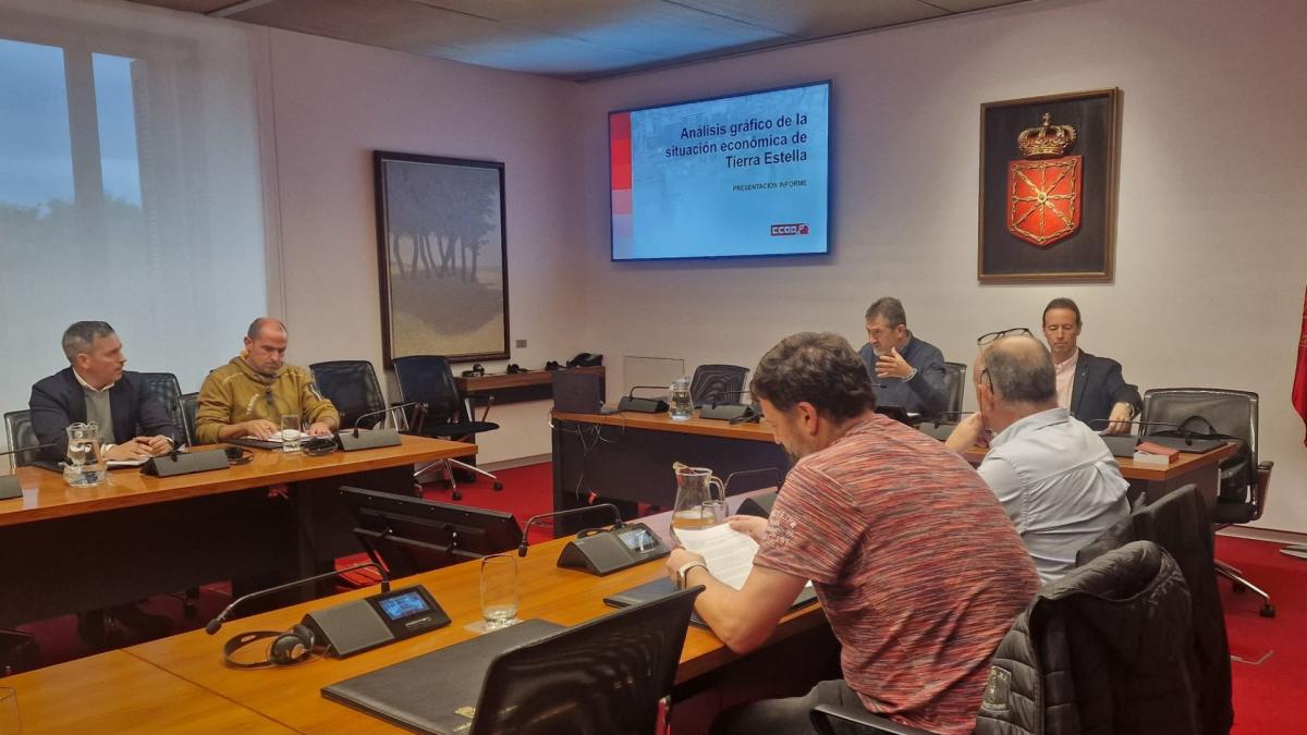 Presentacin de CCOO en el Parlamento de Navarra.