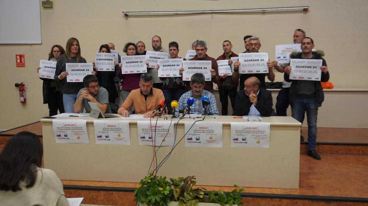 Rueda de prensa de presentación de movilizaciones anteriores.