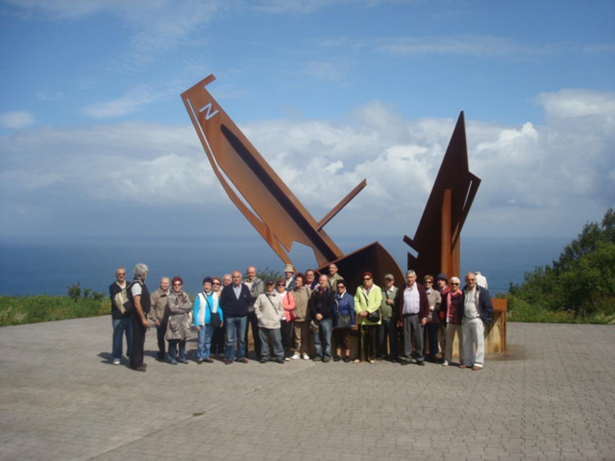 El grupo que participó en la excursión a Vizcaya