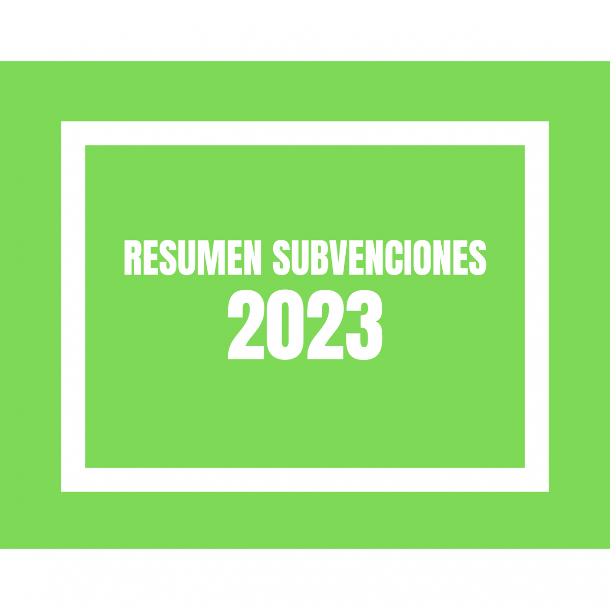 RESUMEN SUBVENCIONES 2023