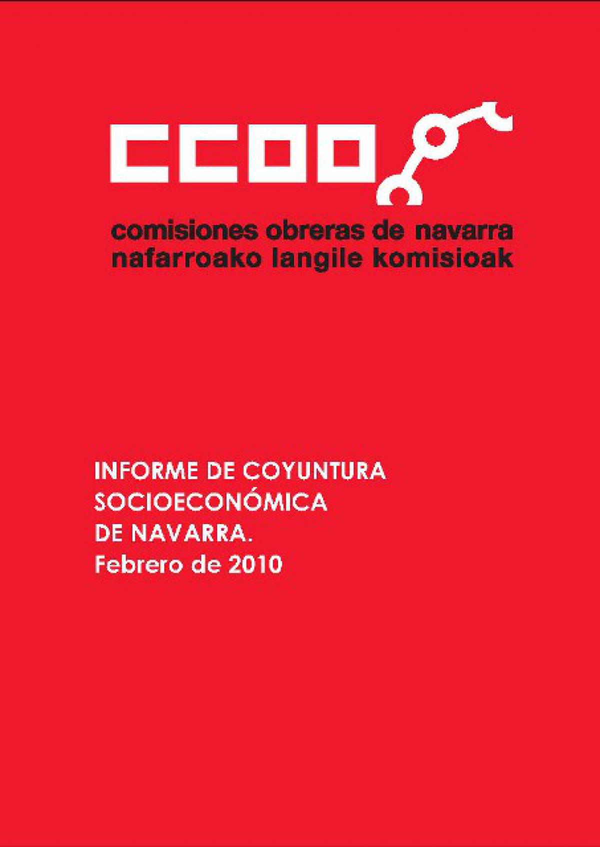 informe de coyuntura socioeconomica de navarra. febrero 2010