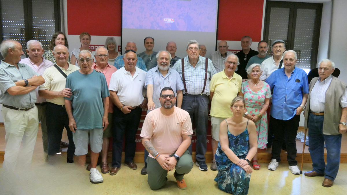 Pensionistas homenajeados.