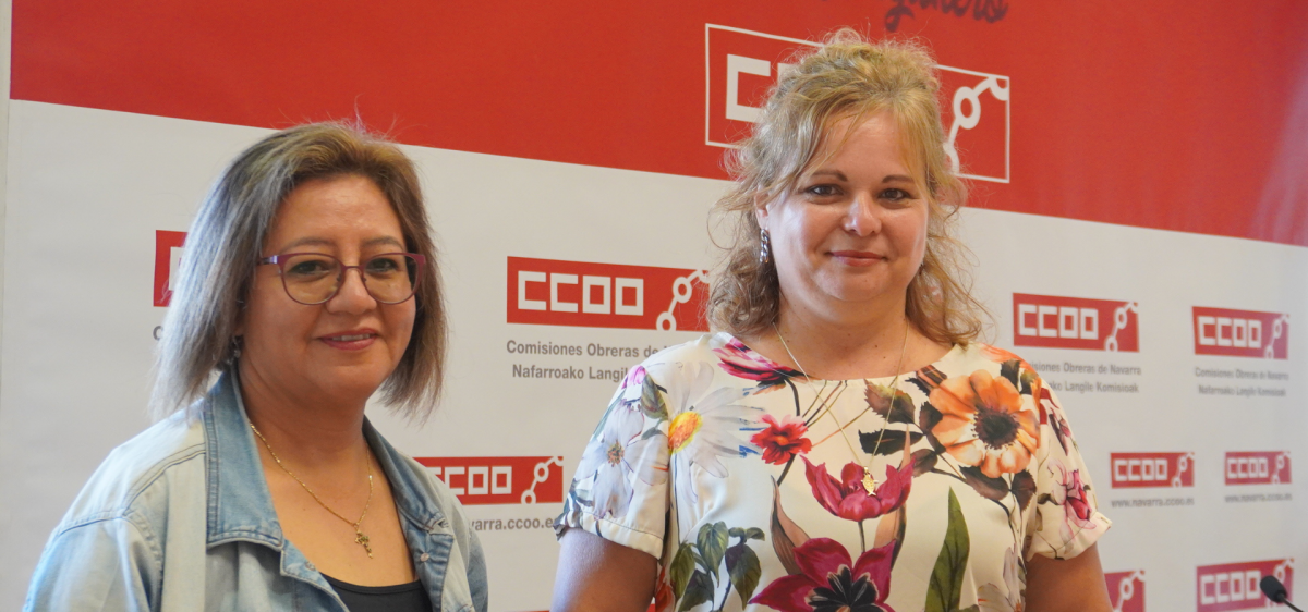 Delegadas de CCOO en el SAD: Sonia Ochoa y Zamari Sosa.
