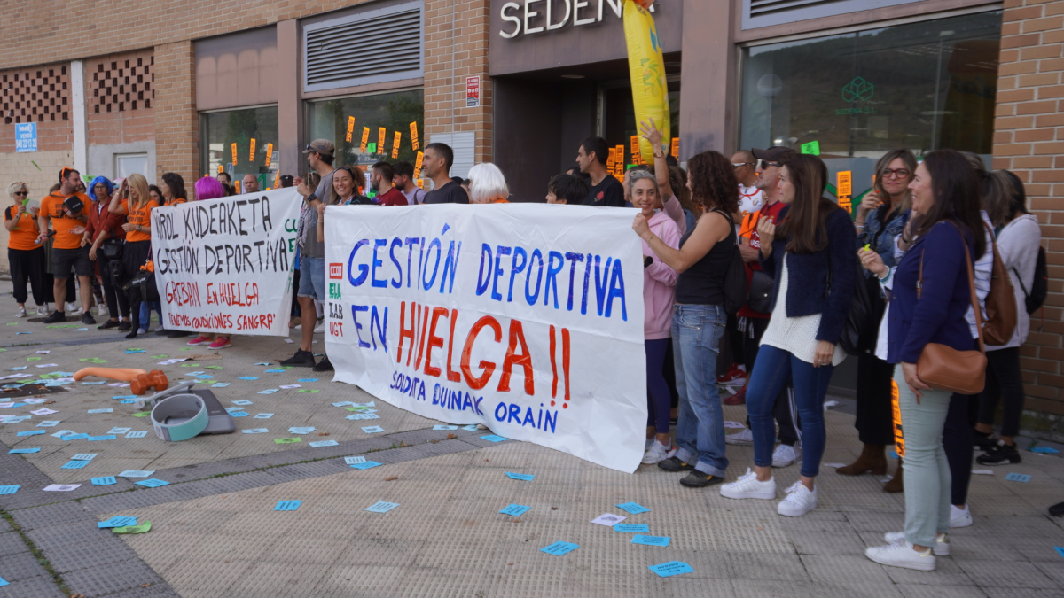 Manifestación del sector de Gestión Deportiva.