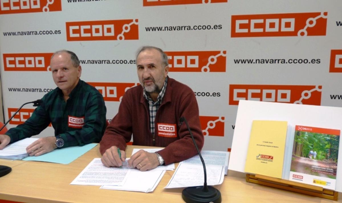 CCOO alerta de un empobrecimiento de las personas mayores en Navarra