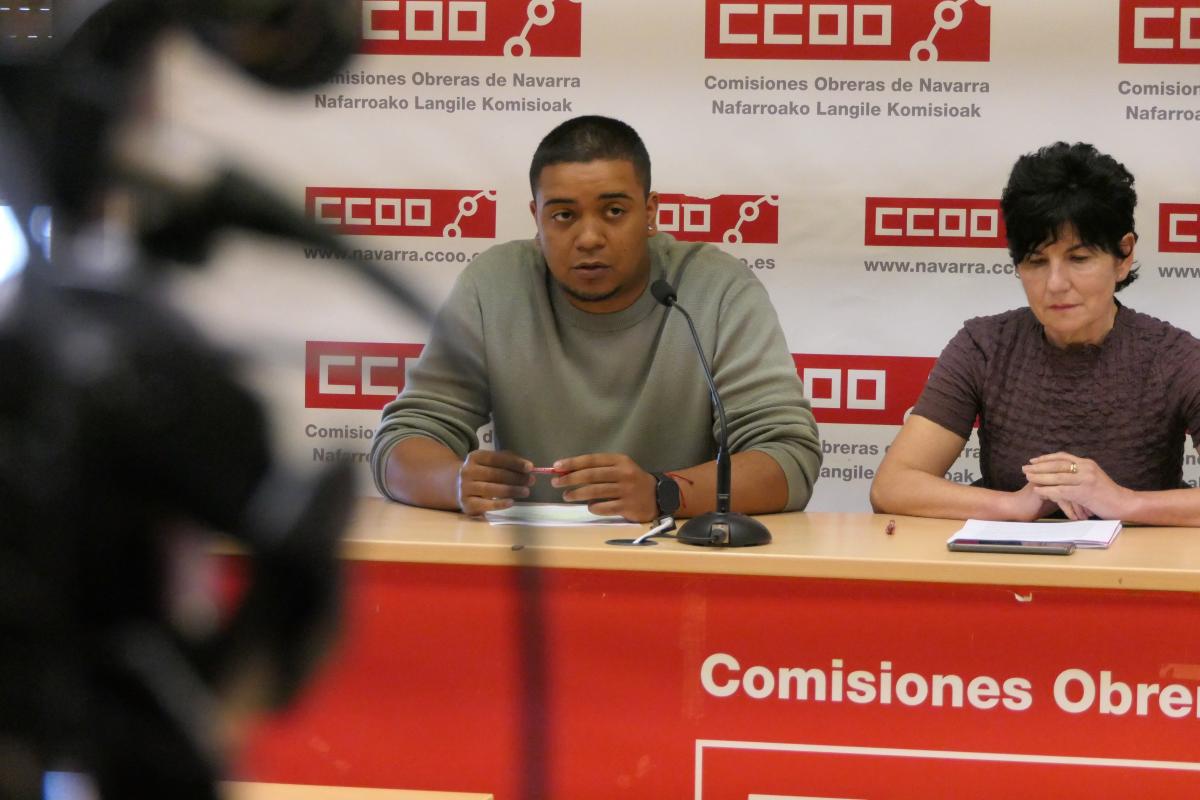 Imagen de archivo de la presentación de servicio de migración de CCOO de Navarra.