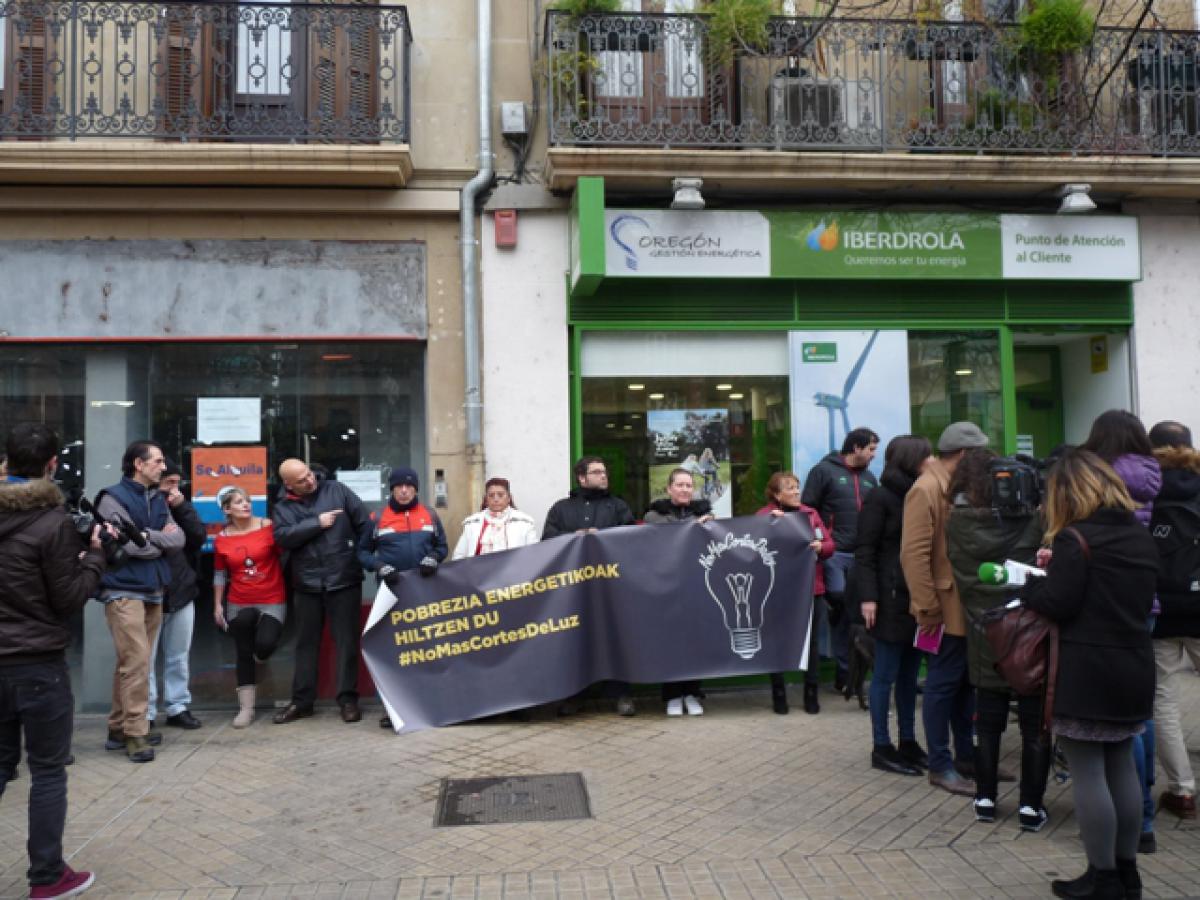 Concentración en Pamplona contra la pobreza energética