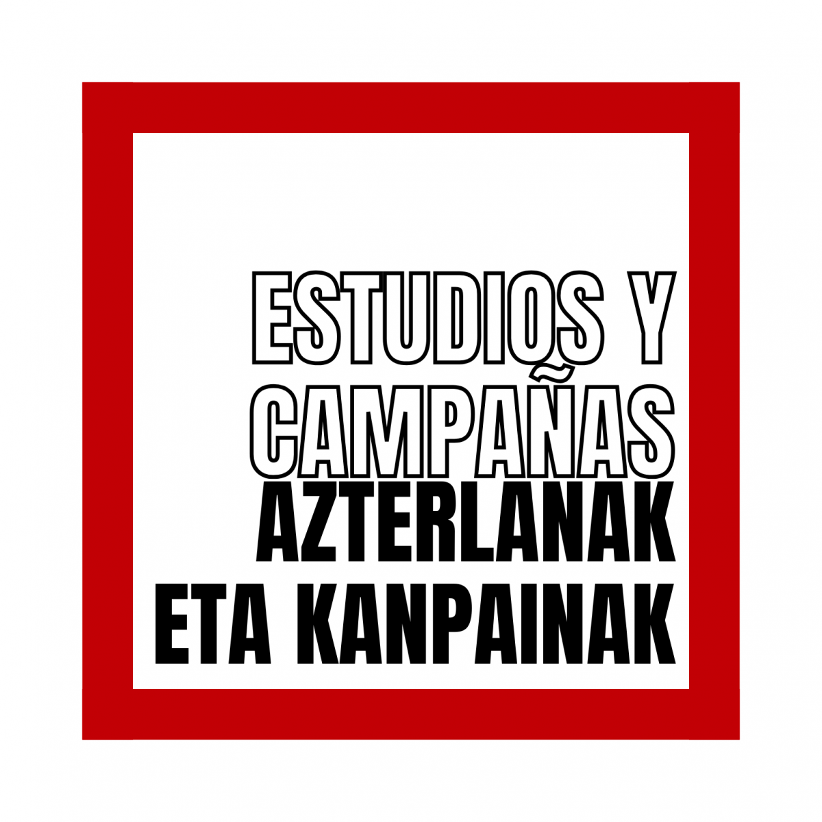 Estudios y campaas - Azterlanak eta kanpainak